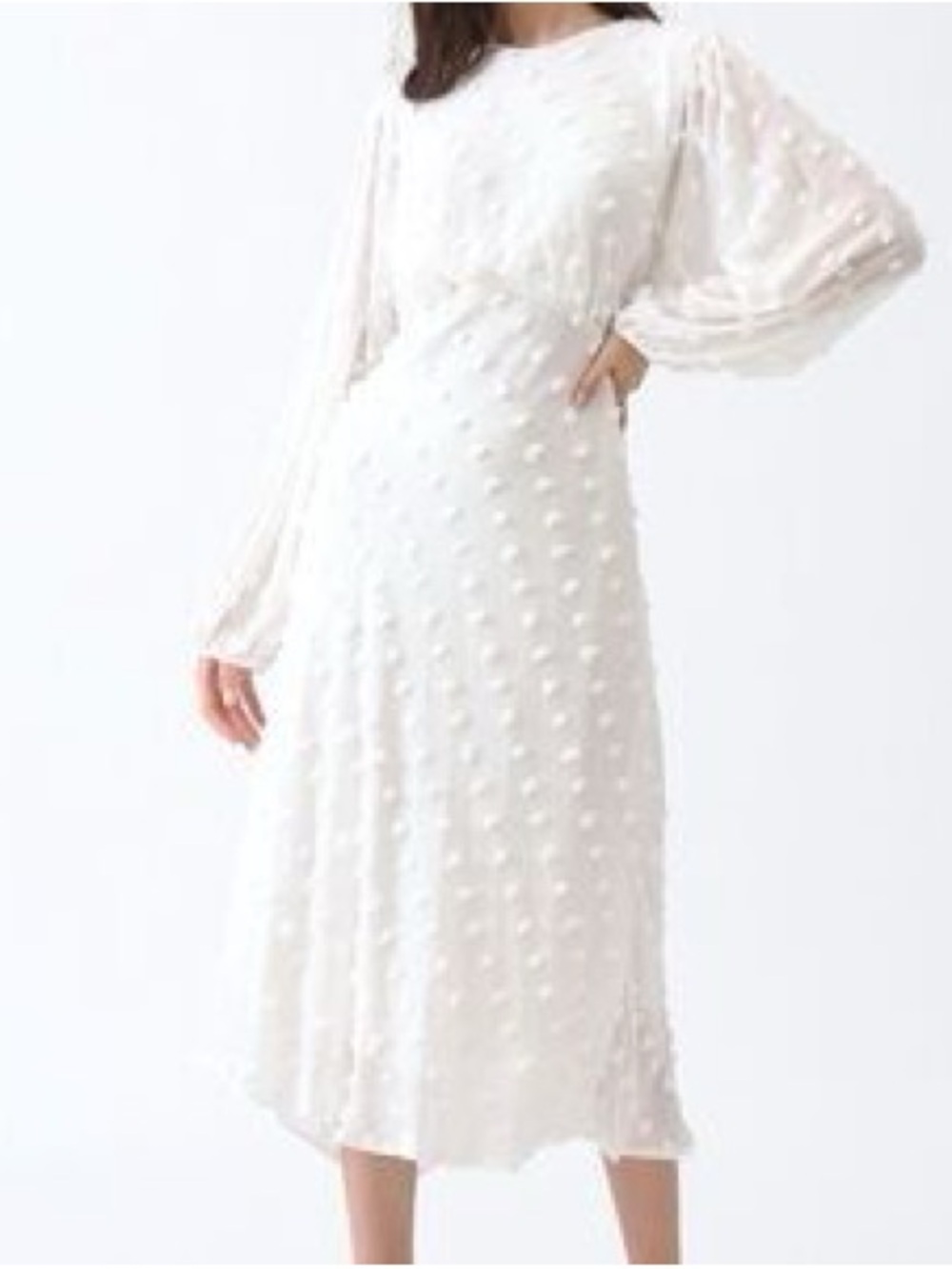 Chicwish Ivory Bell Sleeve Maxi Dress